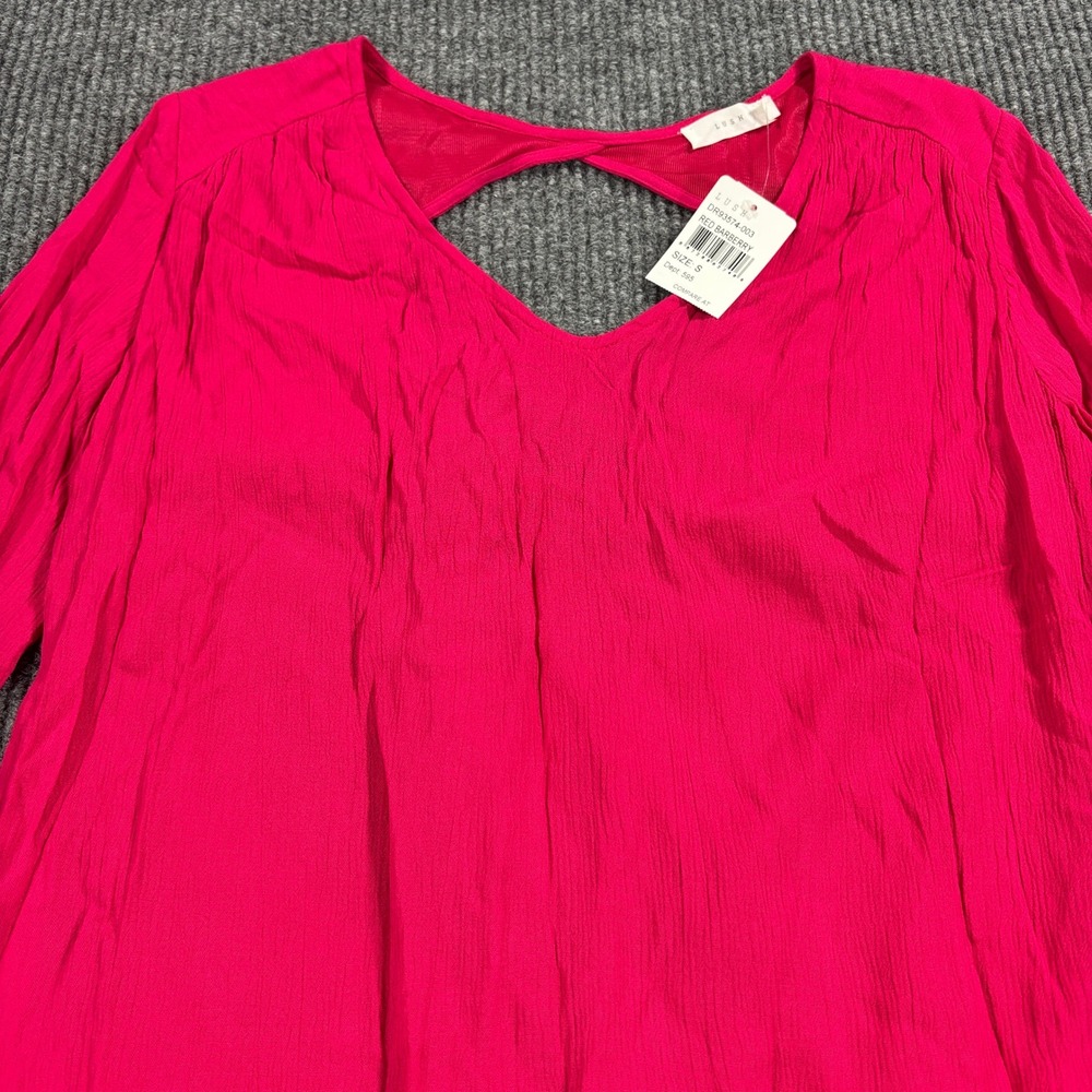 Lush Mini Dress Women S Pink Red‎ Barberry Cutout Back NWT DR93574-003